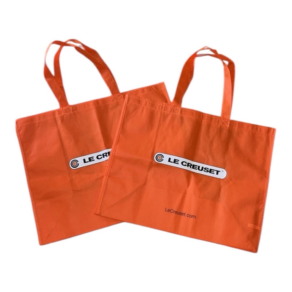 Le Creuset Orange Reusable tote Bags